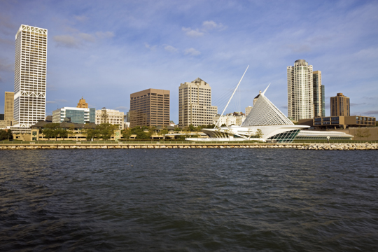Panorama of Milwaukee Milwaukee Shoreline provides great real estate
