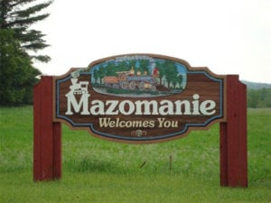 Mazomanie WI city sign