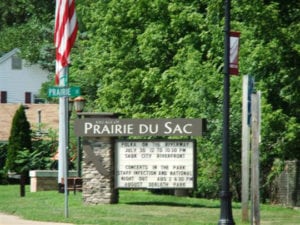 Prairie du Sac city sign