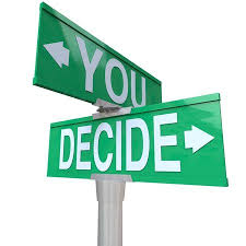 YOU and DECIDE street sign